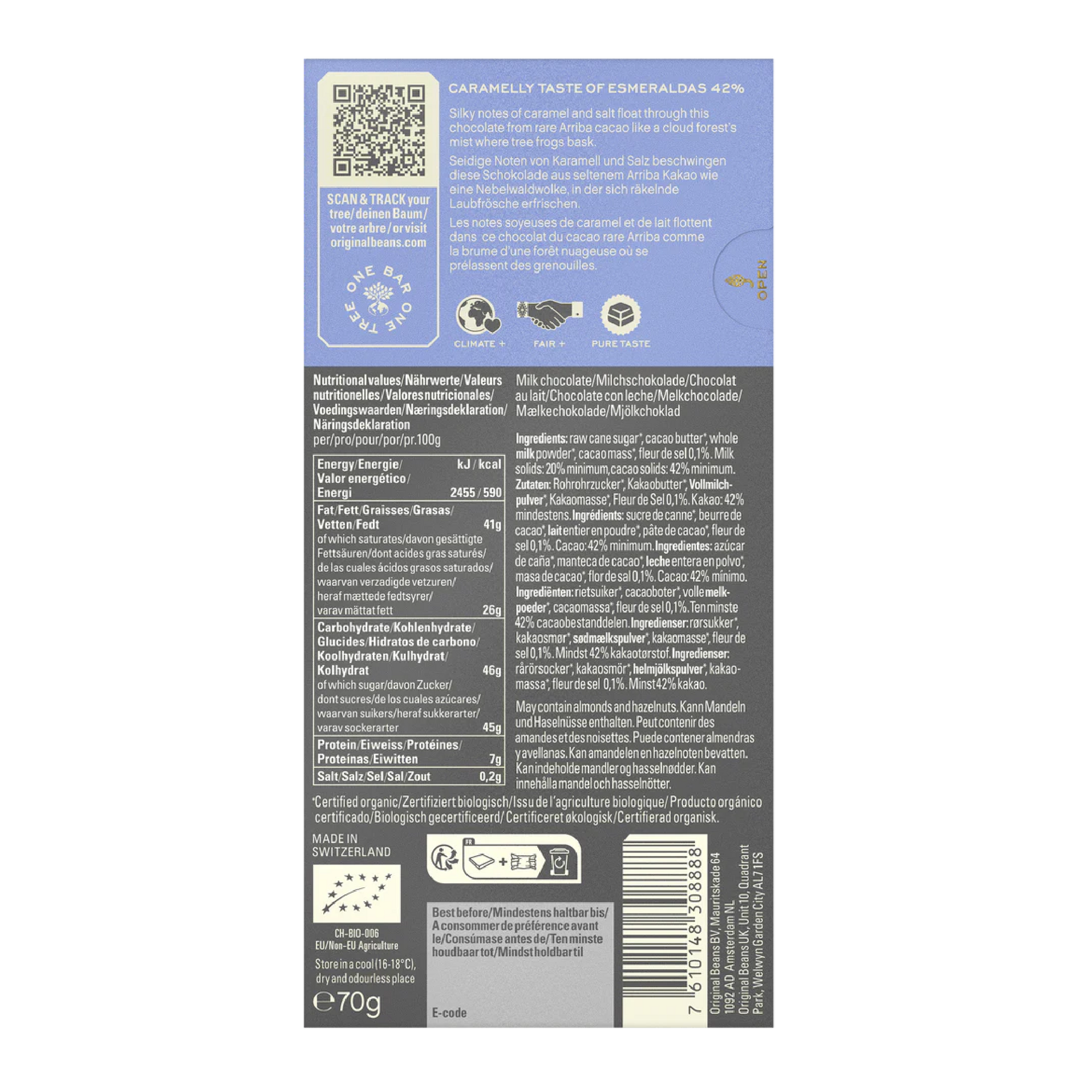 Esmeraldas Milk 42%x13u