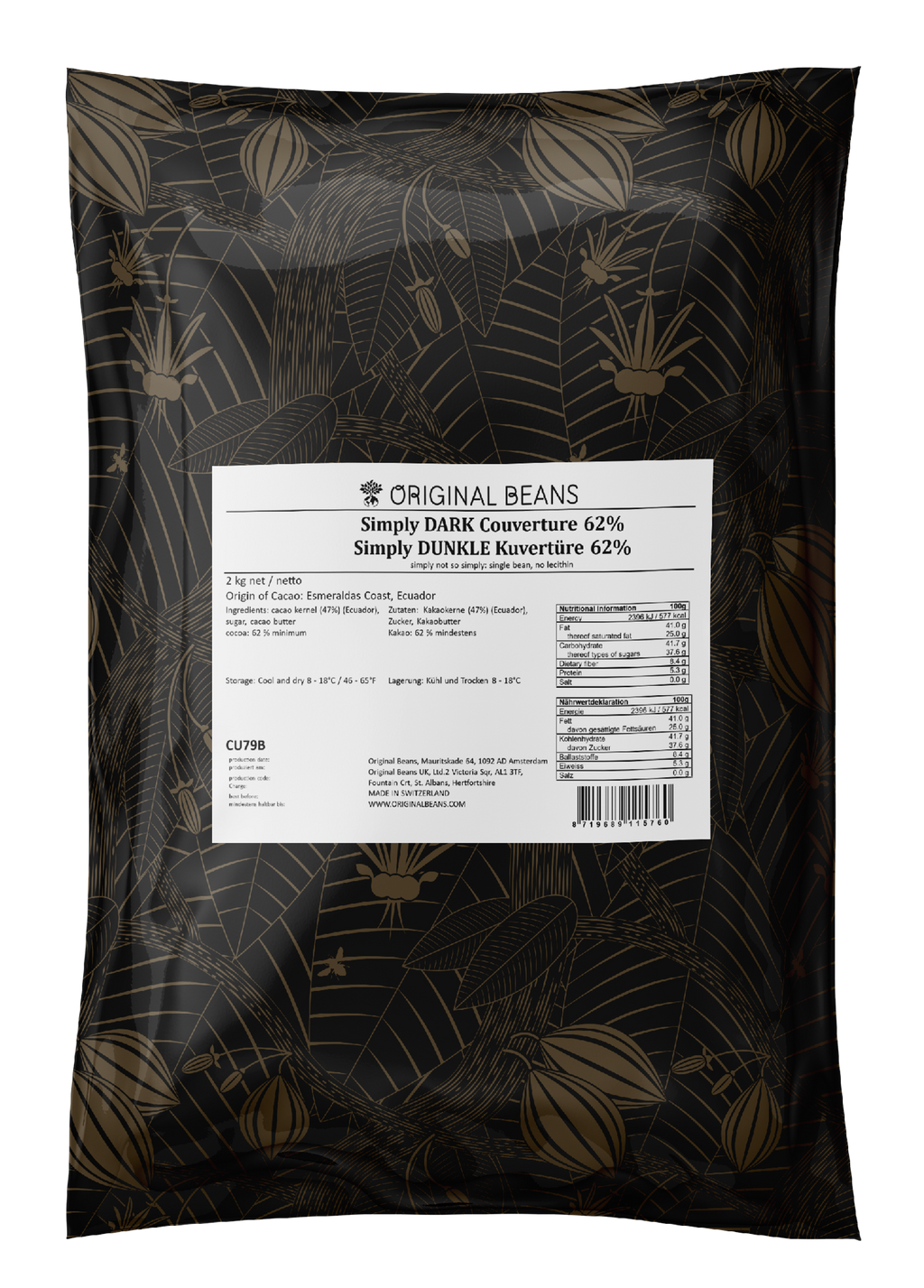 Simply Dark 62% - 2kg