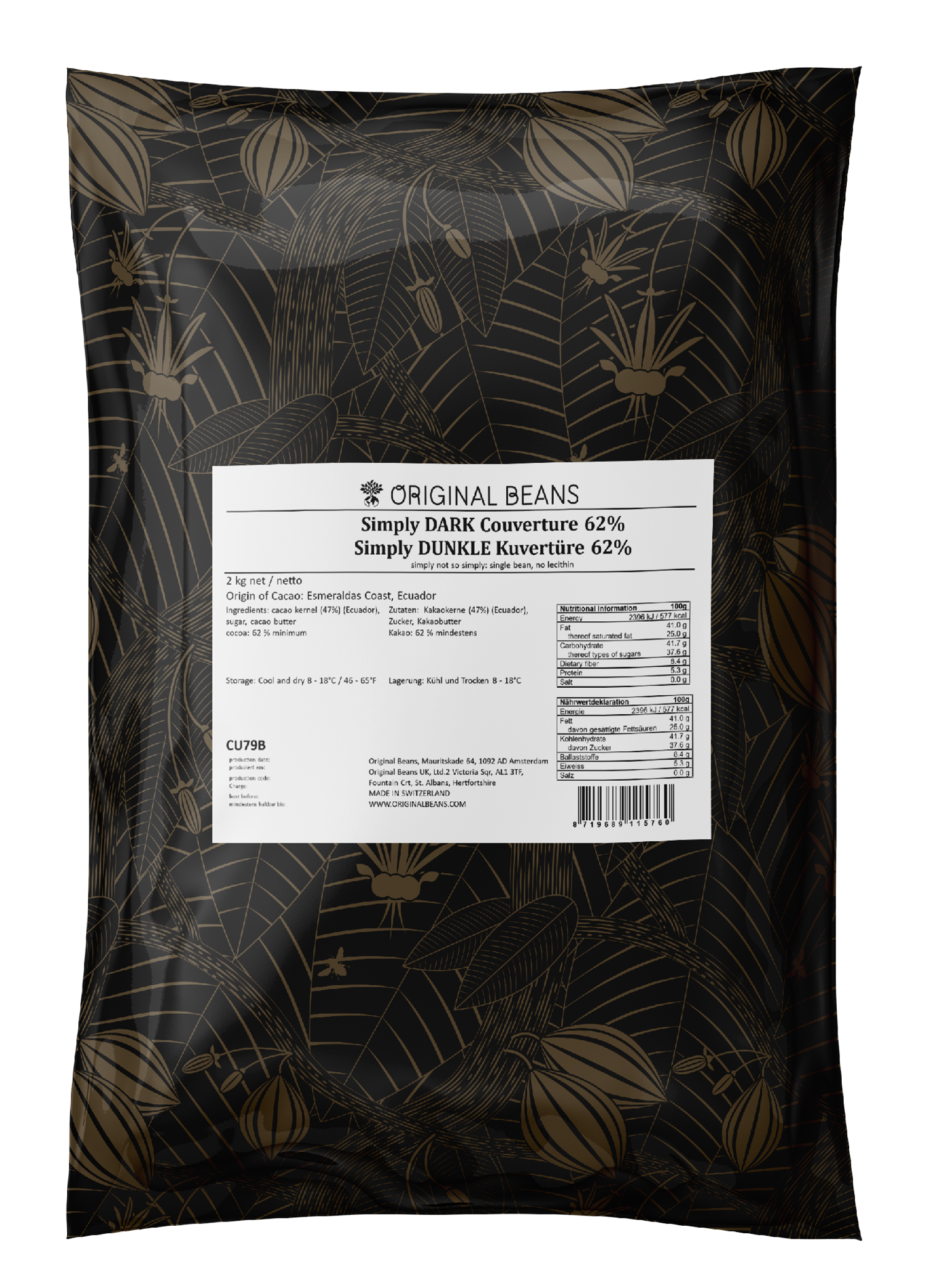 Simply Dark 62% - 2kg