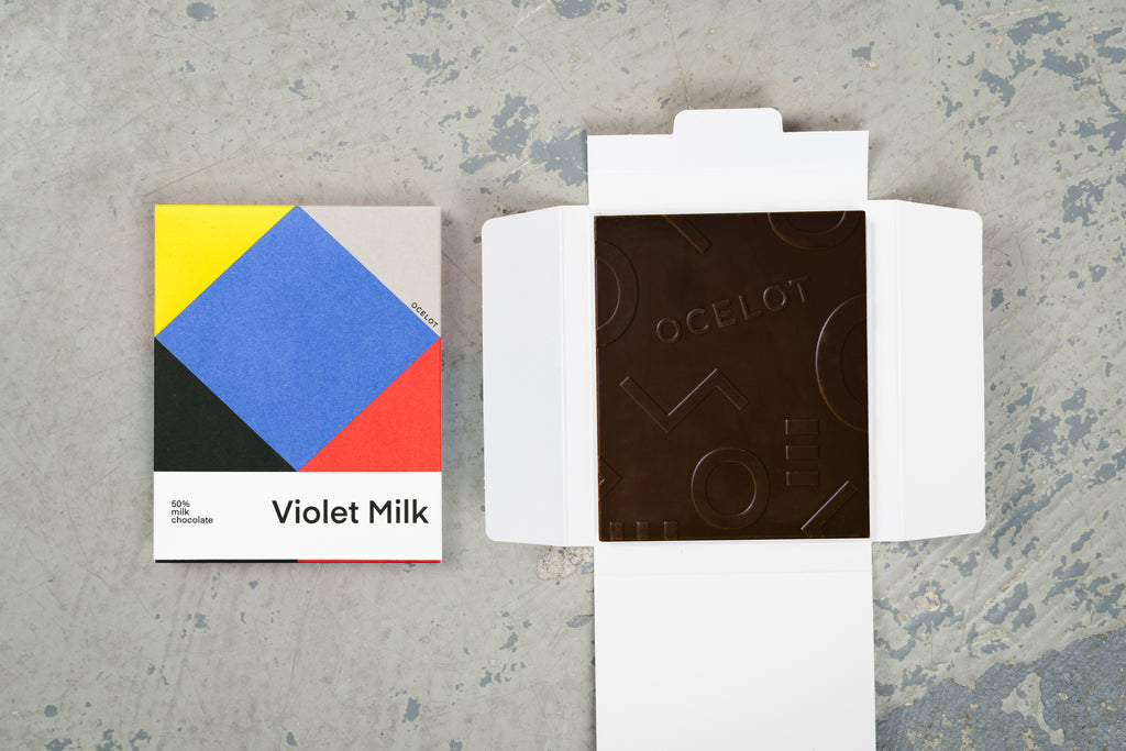 Leche y violeta 55% x12u